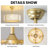 20'' Boho Caged Ceiling Fan with Light Kit and Remote Control