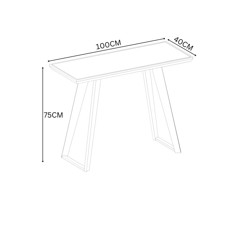 Alysan 100cm Console Table
