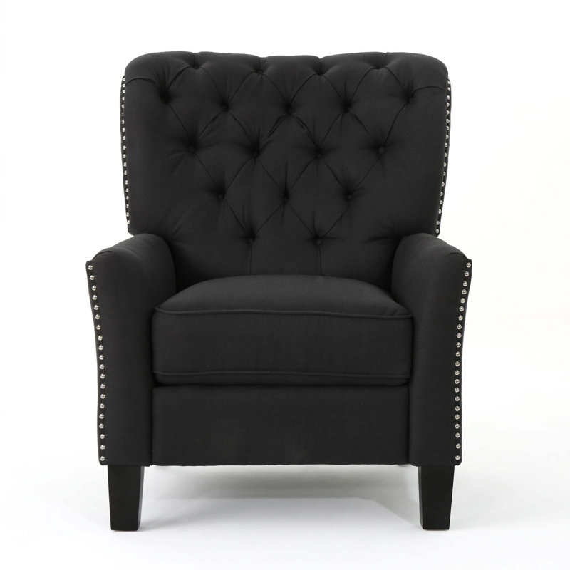Fauteuil inclinable moderne en tissu, Gris foncé