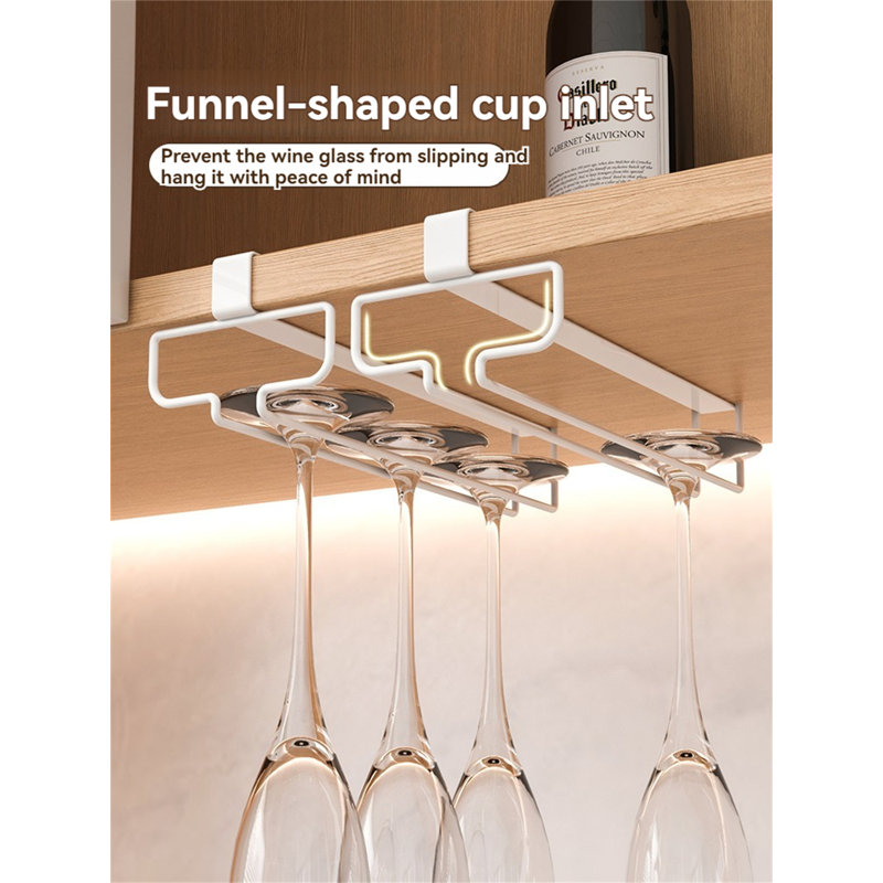 Support à verres à vin Upside-Down No-Drill