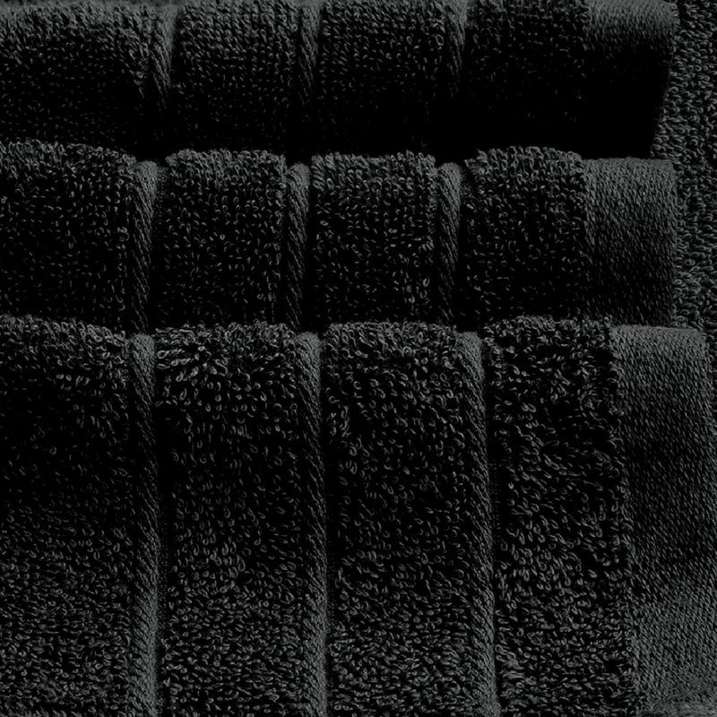 Pack Of 4  Bath Towels 100% Cotton,  & Lighter , Quicker To Dry, Super Soft And Absorbent, Perfect For Bathroom, Black