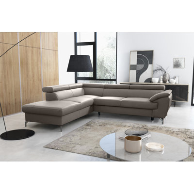 Brookhurst Leather Corner Sofabed