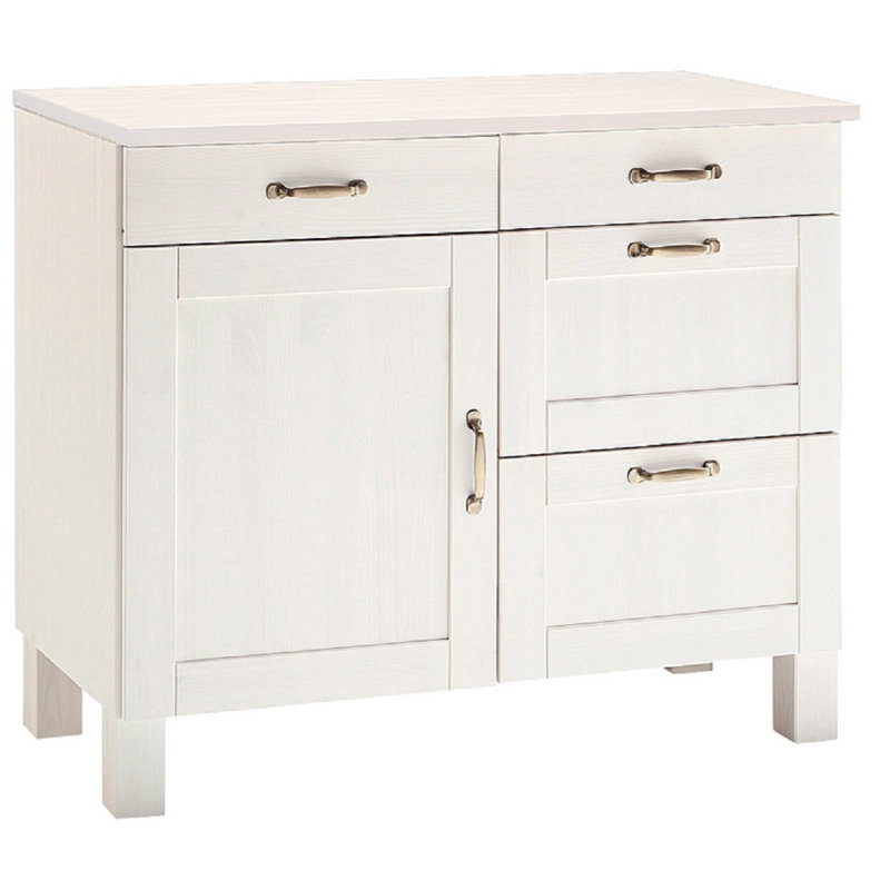 Flintwood 85cm Kitchen Pantry, White