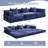 Compression Sofa,Convertible Floor Sofa Bed With Fixed-Shape Frame, Boneless Modular Sectional Sofa,No Assembly Required,Chenille Fabric-1045434484