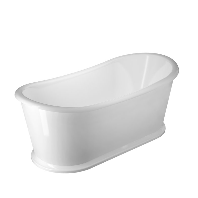 Baignoire double en acrylique de 69 po Mortana, Bronze huilé