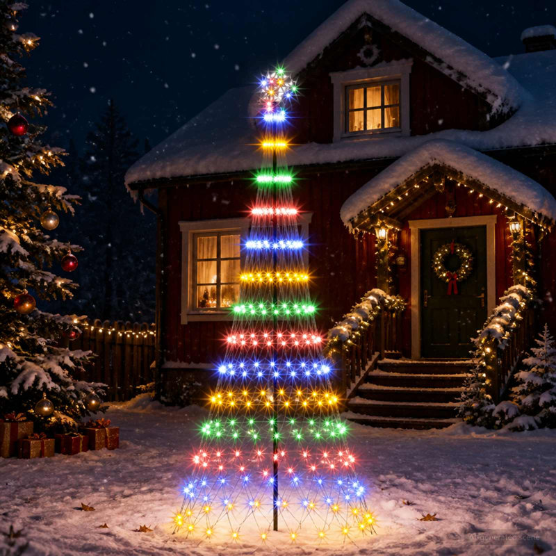 Christmas Tree, 250 cm, Multicolour