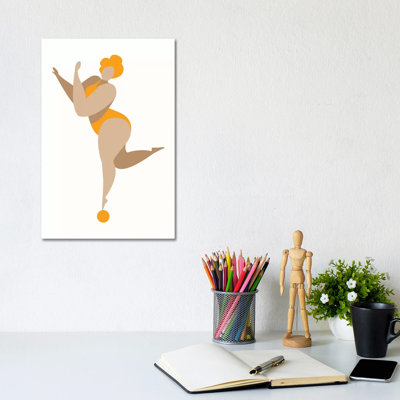 Dancing Queen-Yellow by Kubistika - Print on Canvas