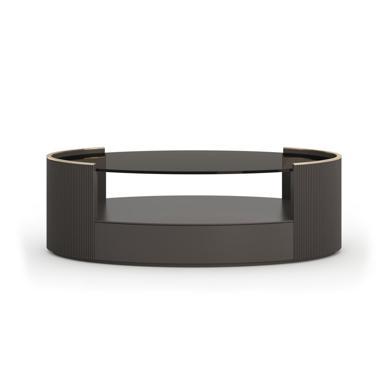 Love Oval Cocktail Table - Oracle, Black