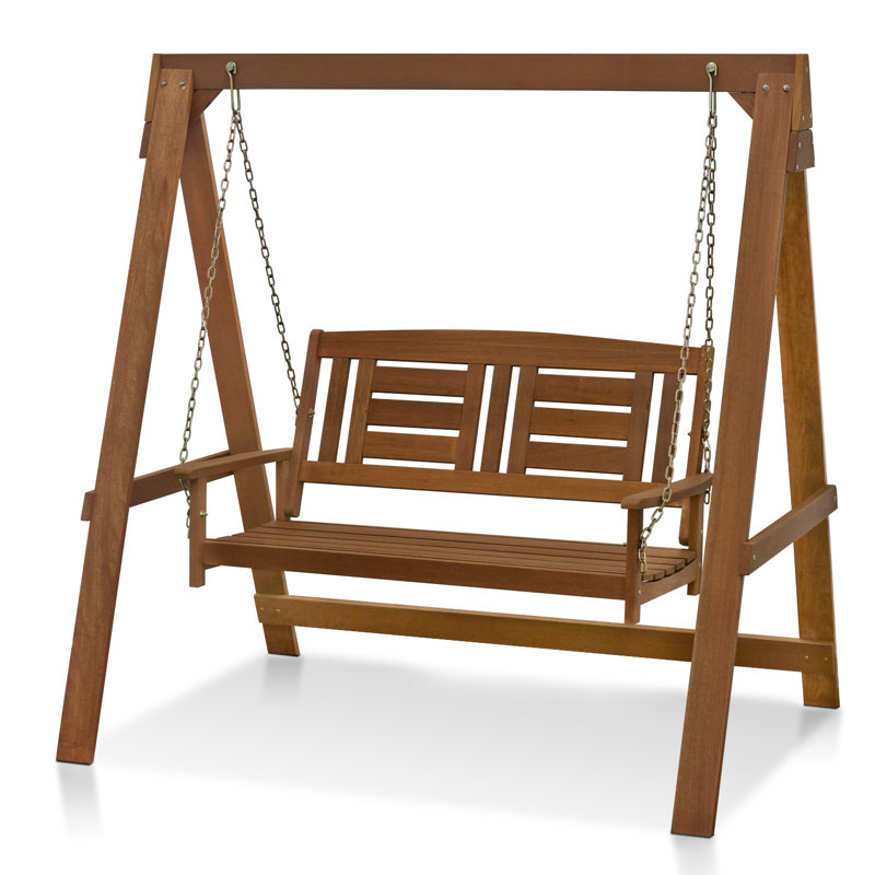 Arianna 2 Person Rubberwood Porch Swing