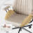 Albaugh Ergonomic Office Chair, High Back Swivel Rolling Executive Chair, Mid-Century Faux Lether with Lumbar Support, Large Computer Desk Task Chair with Suede Fabric for Home-126718733