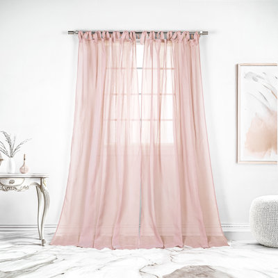Elyse Sheer Curtain Panel Pair