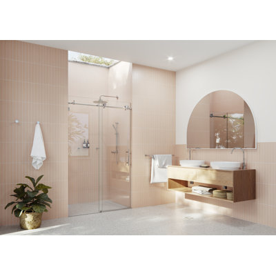 Eclipse 48 - 52 in. x 78 in. Fully Frameless Sliding Shower Door