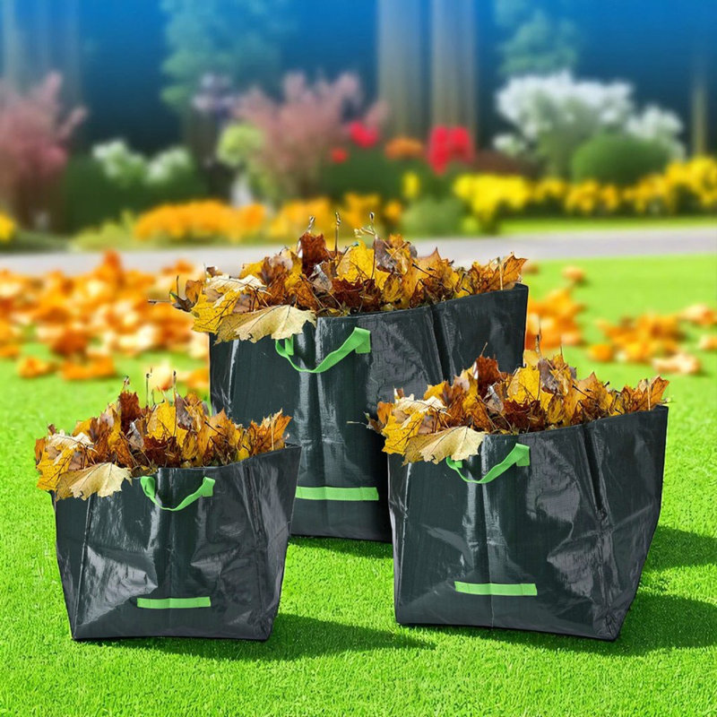 175L Fabric Trash Bags - 3 Count