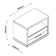Columbia 1 Drawer Bedside Table