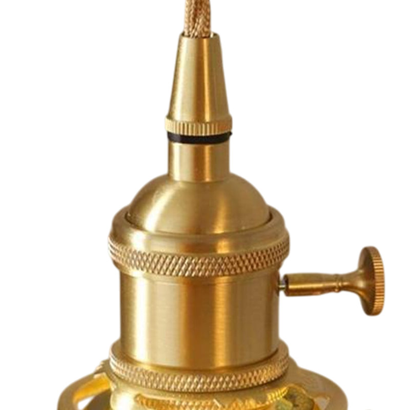 1 - Light Brass Pendant, Clear