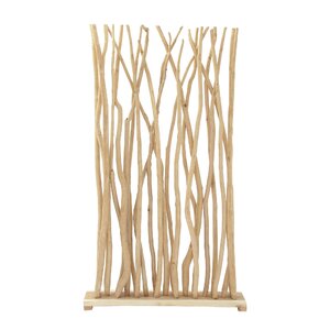 Highland Dunes Light Brown Wood Handmade Single Panel Tree Room Divider ...