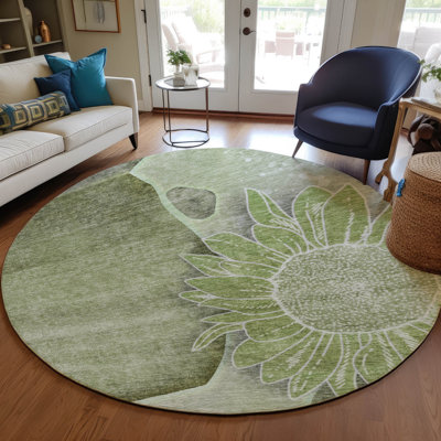 Tapis intérieur / extérieur Killingly avec envers antidérapant