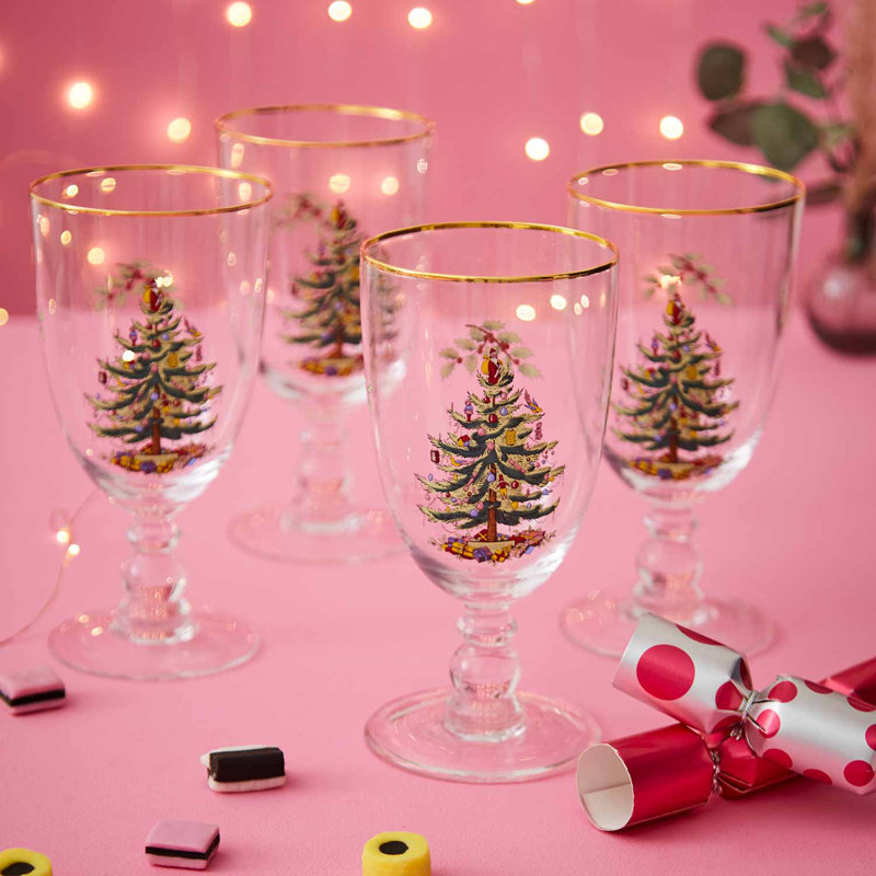 16 Oz Pedestal Goblets, Set of 4