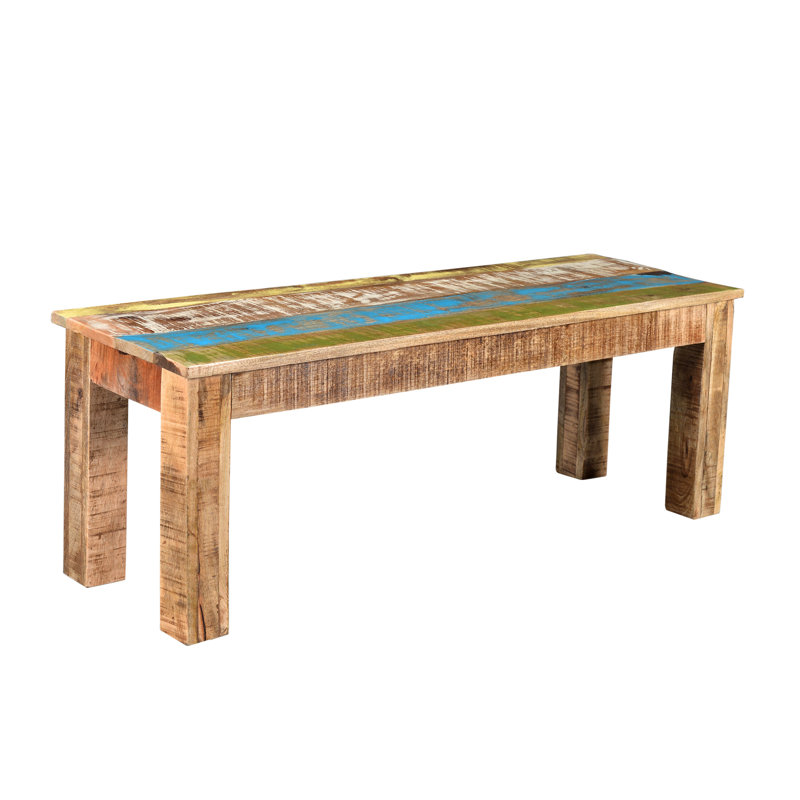 Natascha Solid Wood Bench, 18" H x 60" W x 16" D