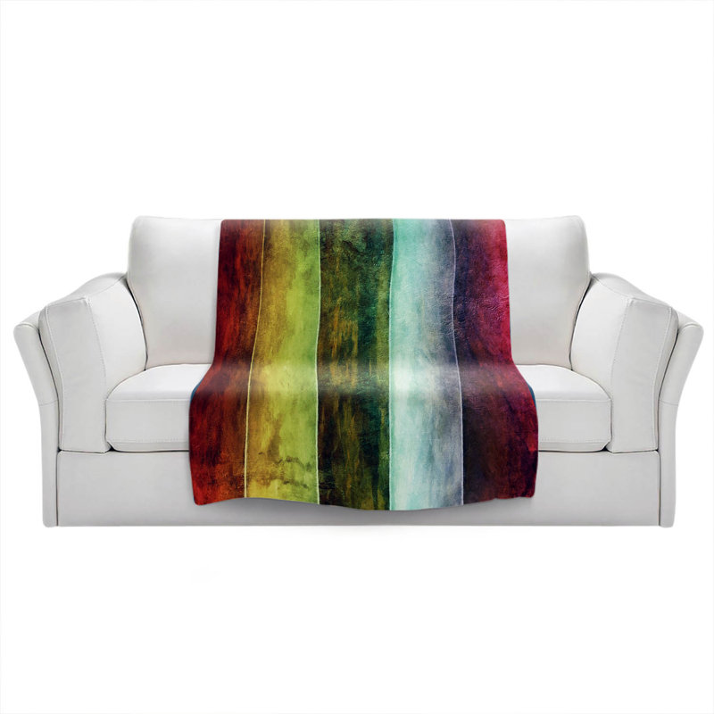 Hand Woven Throw Blanket, 51" x 60"