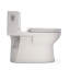 TOTO Redington One-Piece Elongated 1.28 GPF WASHLET+ and Auto Flush Ready Universal Height Toilet with CEFIONTECT and SS124 SoftClose Seat, Bone - MS672124CEFG#03-1306761241-1306761240
