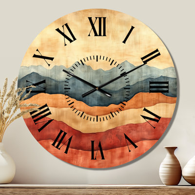 Horloge murale en métal