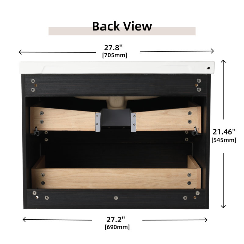 Ensemble de meuble-lavabo simple 28 po Alphin