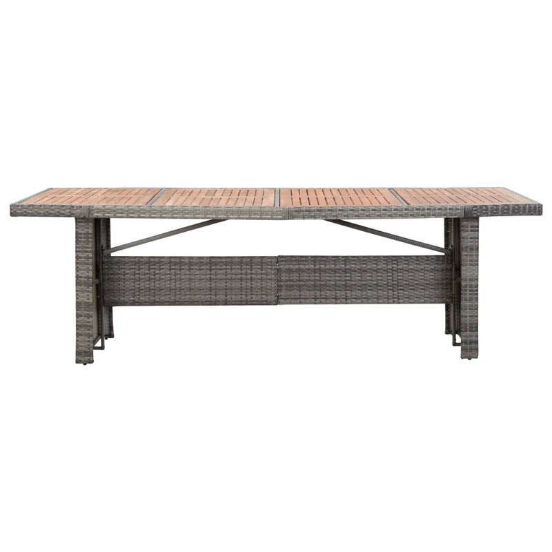 Alula Rectangular Metal Outdoor Dining Table , 240cm cm W 90cm cm D