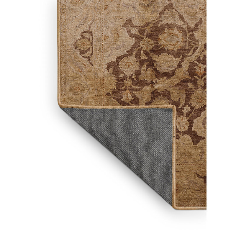 Tapis oriental beige / brun clair Skuli, Rectangle 8 pi x 10 pi