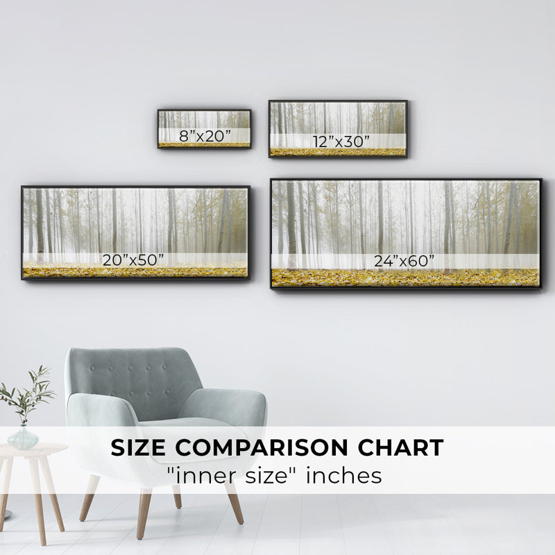Poplar Grove- Framed Canvas, 8" H x 20" W