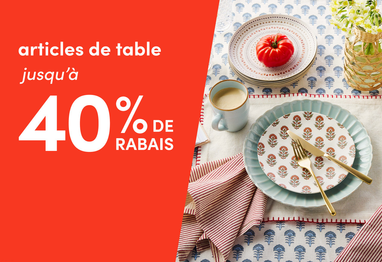 articles de table en solde