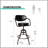 Set Of 3,Industrial Bistro Table Set, Vintage Cafe Table With 2 Bar Stool With Leather Backrest And Cushions For Living Room, Study, Dining Room, Swivel Wooden Top 33.46-39.37Inch Height Adjustable,21.7-25.6Inch Seat Height, Farmhouse Coffee Stool