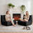 Large Bean Bag Chairs for Adults, Memory Foam Lounge Chair, Corduroy Giant Armless Bean Bag Chair, Lazy Floor Sofa, Togo Sofa Chair for Bedroom Livingroom Gaming-1828050508