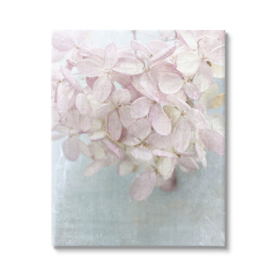 Au-711-Canvas " Soft Pink Abstract Flower Petals " by Judy Stalus Painting Print