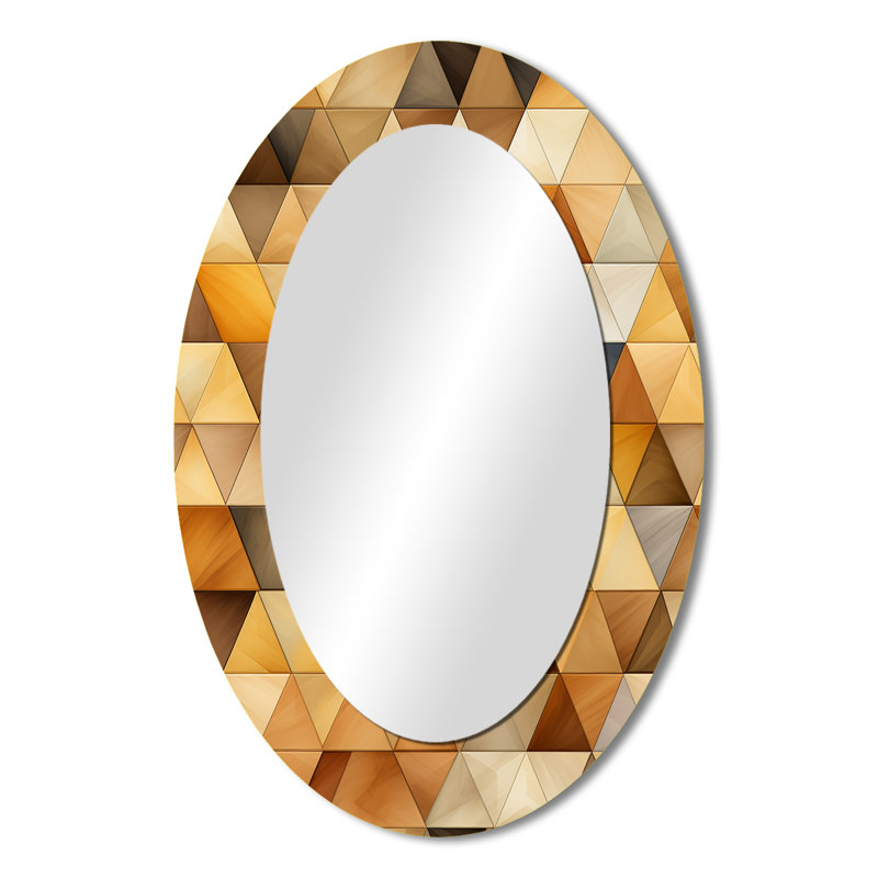 Miroir mural beige et brun rustique, H 36 po x l 24 po