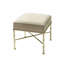 Bieser Iron Dressing Table Stool for Bedroom Furniture, Modern Living Room Linen Ottoman Accent Stool-529335576