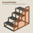Devy 4 Steps Pet Stairs Dog Stairs Pet Ramp