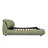 Luxury Upholstered Platform Bed With Oversized Padded Backrest And Solid Wood Frame,Suitable For Multiple Heights Of Mattresses