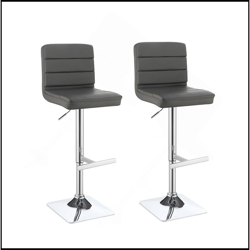  Tabouret de bar réglable (ensemble de 2), Gris