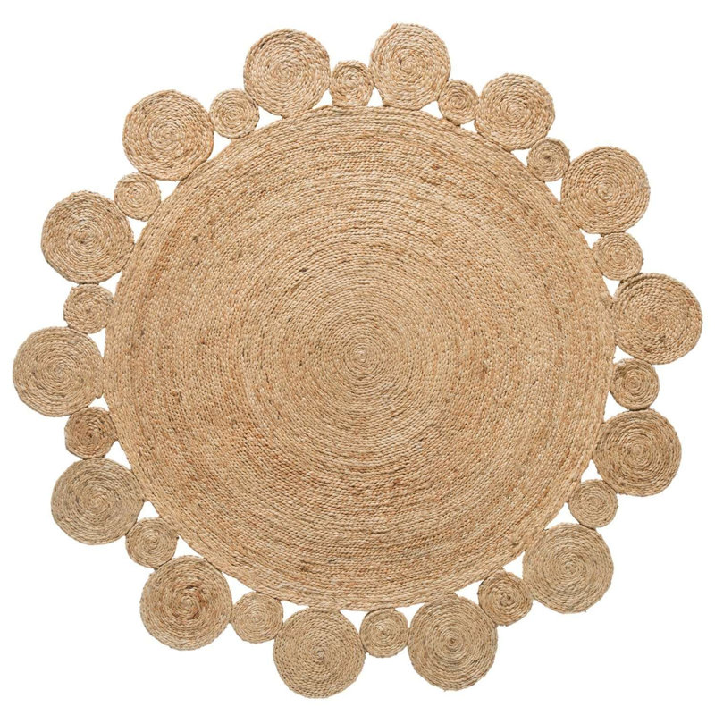 Arolyn Jute / Sisal Indoor Rug, Round 4'11"