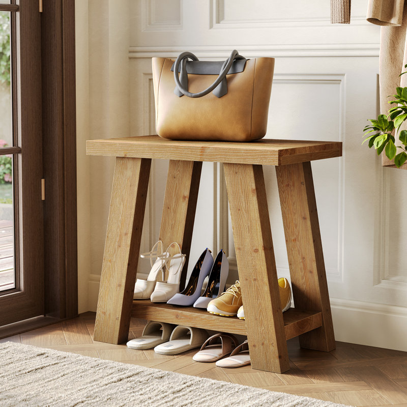 Table de bout en bois massif avec rangement, Wood, 1