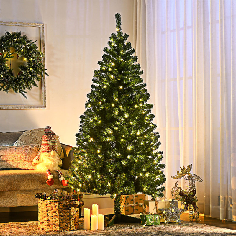 Grand arbre de Noël artificiel pré-éclairé, 5'11"