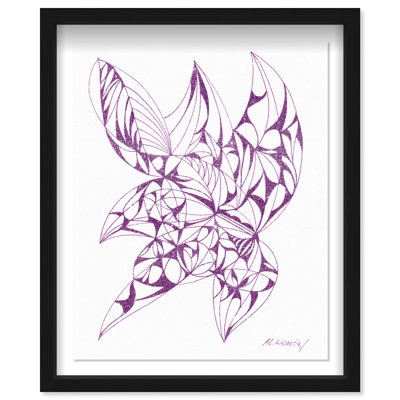 Manuel Roman - Starfish Shadowbox Abstract Print by Oliver Gal, Black Frame, 10 x 15