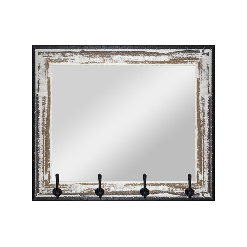 Miroir Marle, Brun / crème vieilli