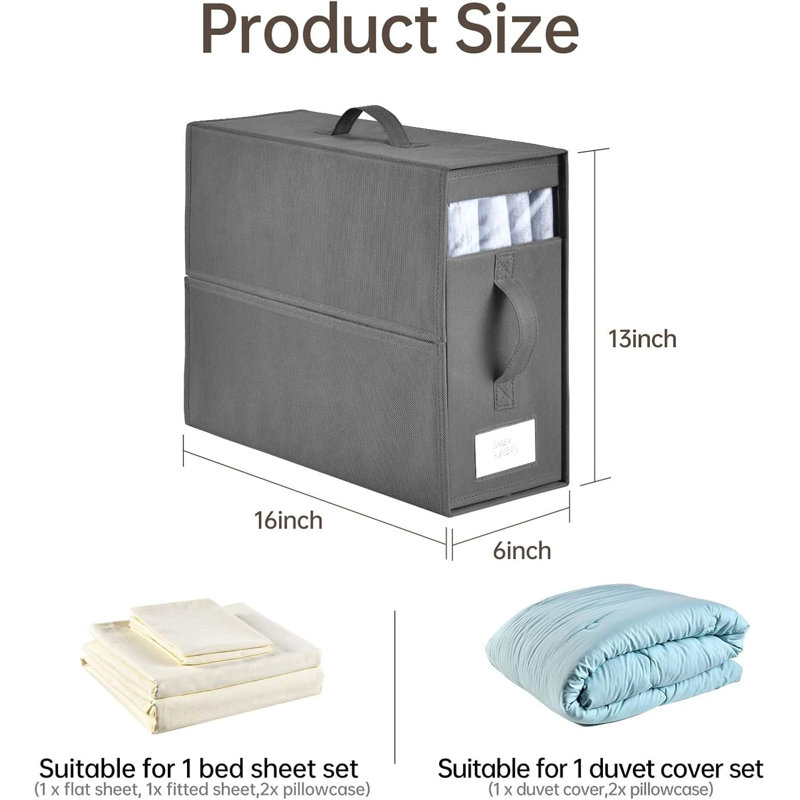 4-pack Foldable Sheet Organizers With Window