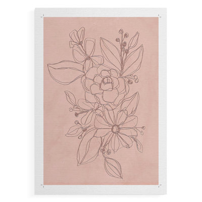 Rosetone Blossoms II - Impression sur toile seulement - NON CADRE