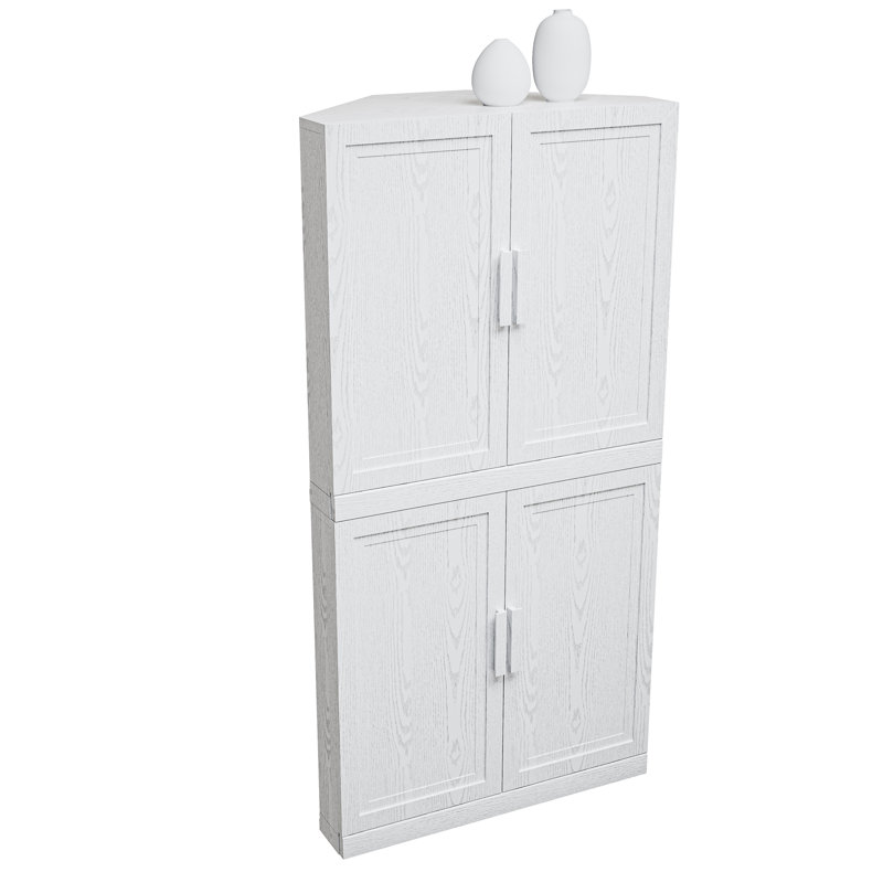 Armoire de coin de cuisine Reno, Blanc