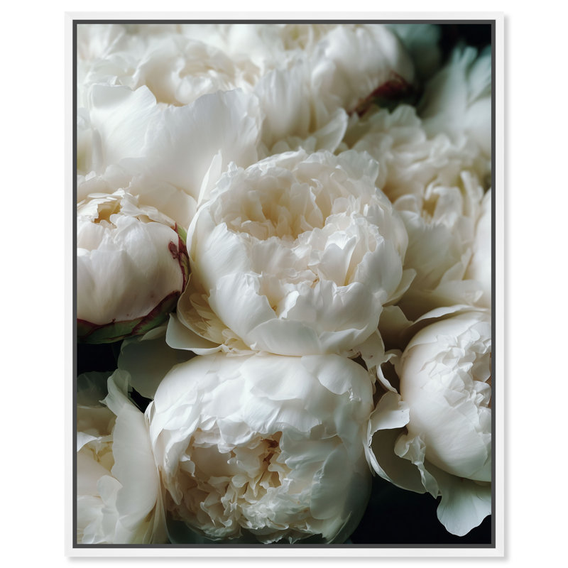 Milk White Muse Print by Oliver Gal, 25"H x 21"W, White Floater Frame