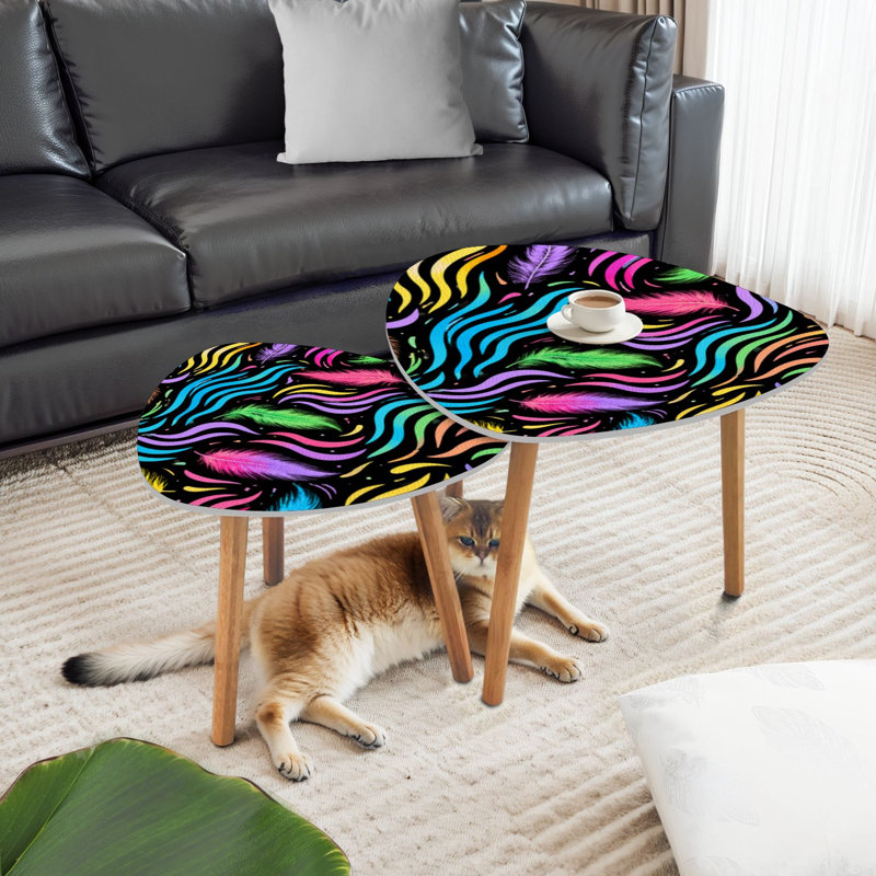 Ensemble de 2 tables gigognes Triangle Nesting
