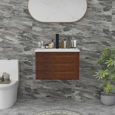 Meuble-lavabo mural moderne